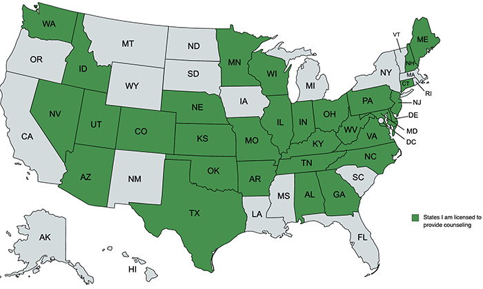 states where I am licensed